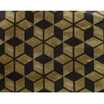 thumbnail image 4 of oneOone Georgette Viscose Gold Fabric Geometric Craft Projects Decor Fabric Printed By The Yard 42 Inch Wide, 4 of 4