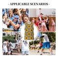 thumbnail image 6 of Naloa Sunflowers Basketball Jersey Reversible Men's Mesh Athletic Sports Shirts Training Practice S-4XLXX-Large, 6 of 6