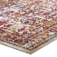 thumbnail image 4 of Entourage Jessa Distressed Vintage Floral Lattice 8x10 Area Rug in Ivory, Blue, Orange, Yellow, Red, 4 of 8