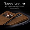 thumbnail image 2 of MonsDirect for 7.6 inch Samsung Galaxy Z Fold 2 5G 2020 Case, Nappa Leather with Flip Folding Magnetic Face Cover, Window Design with Hidden Kickstand Full Protective for Galaxy Z Fold 2, Nappa Brown, 2 of 7
