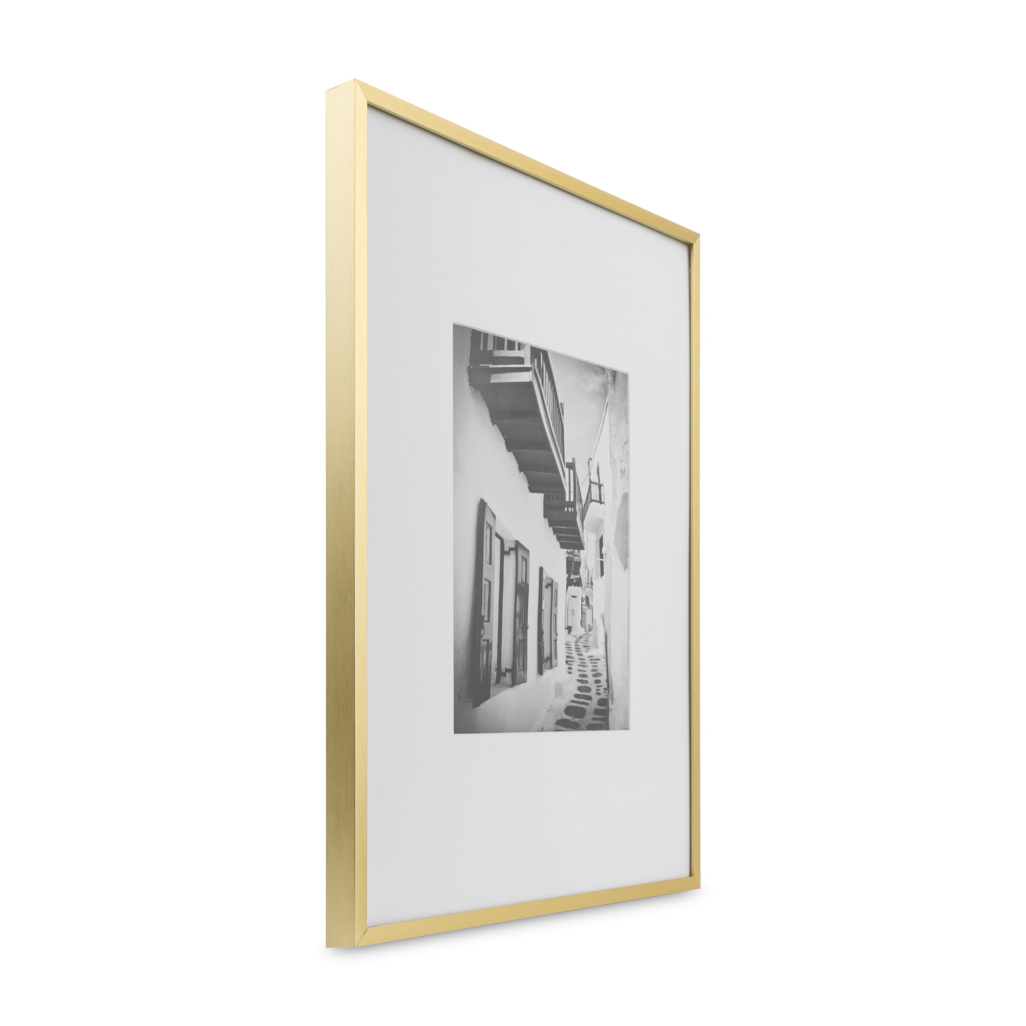 Better Homes & Gardens – 8x10 Picture Frame – Gold Matted Gallery Wall Photo Frame