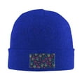 thumbnail image 2 of ZICANCN Cartoon Skulls Roses Blue Knit Beanie Hat, Winter Cap Soft Warm Classic Hats for Men Women, Blue, 2 of 8
