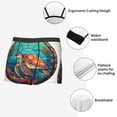 thumbnail image 6 of Disketp Sea Turtle In Coral Men'S Boxer Briefs,Soft And Breathable Cotton Underwear With Comfortflex Waistband, 6 of 8