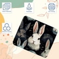 thumbnail image 3 of Rabbit Mousepad 8.3x9.8 Inch Square Non-Slip Rubber Bottom Printed Desk Mat - Suitable for Office and Gaming, 3 of 6