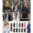 thumbnail image 6 of Avidlove Women Maternity Robe and Nursing Nightgown Sets for Hospitable Breastfeeding 3 in 1 Labor Delivery Nursing Dress Gown Bathrobe, 6 of 6