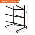 thumbnail image 6 of Kayak Stand & Storage Rack,Kayak Storage Rack with Wheels, Indoor & Outdoor Freestanding Storage for 3 Kayak,Easy Transport & Organization, 6 of 7