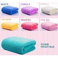 thumbnail image 2 of Toalla de lana de coral lisa, toalla de baño grande cepillada de doble cara gruesa （azul） NikouMX Muebles, 2 of 8
