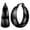 Black-30mm, variant on YOUNGYUE 14K Gold Plated Hoop Earrings for Women, Big Chunky Gold Hoops, Hypoallergenic 925 Sterling Silver Post, 25mm