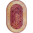 thumbnail image 2 of Rugs.com Aurelia Collection Rug – 5' x 8' Oval Magenta Medium-Pile Rug Perfect For Living Rooms, Large Dining Rooms, Open Floorplans, 2 of 3
