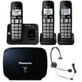 thumbnail image 1 of Sistema telefónico inalámbrico Panasonic KX-TGE433B con contestador automático, 1 of 5