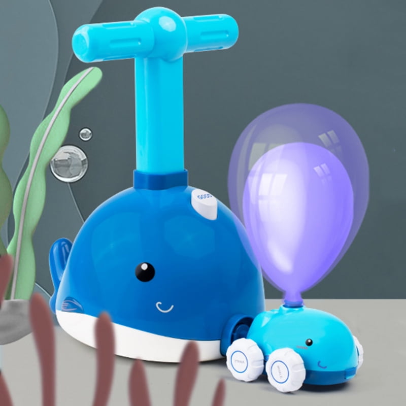 Flmtop Cute Dolphin Shape Aerodynamic Balloon Car Children Educational Toy Kids Gift Walmart