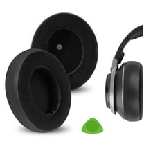 Geekria Comfort Hybrid Velour Replacement Ear Pads for Turtle Beach Stealth Pro Headphones, Ear Cushions, Repair Parts (Black)