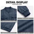 thumbnail image 3 of Men's Standard Full-Zip Midweight Sweatshirt with Pockets Fall Winter Spring Jacket, 3 of 7