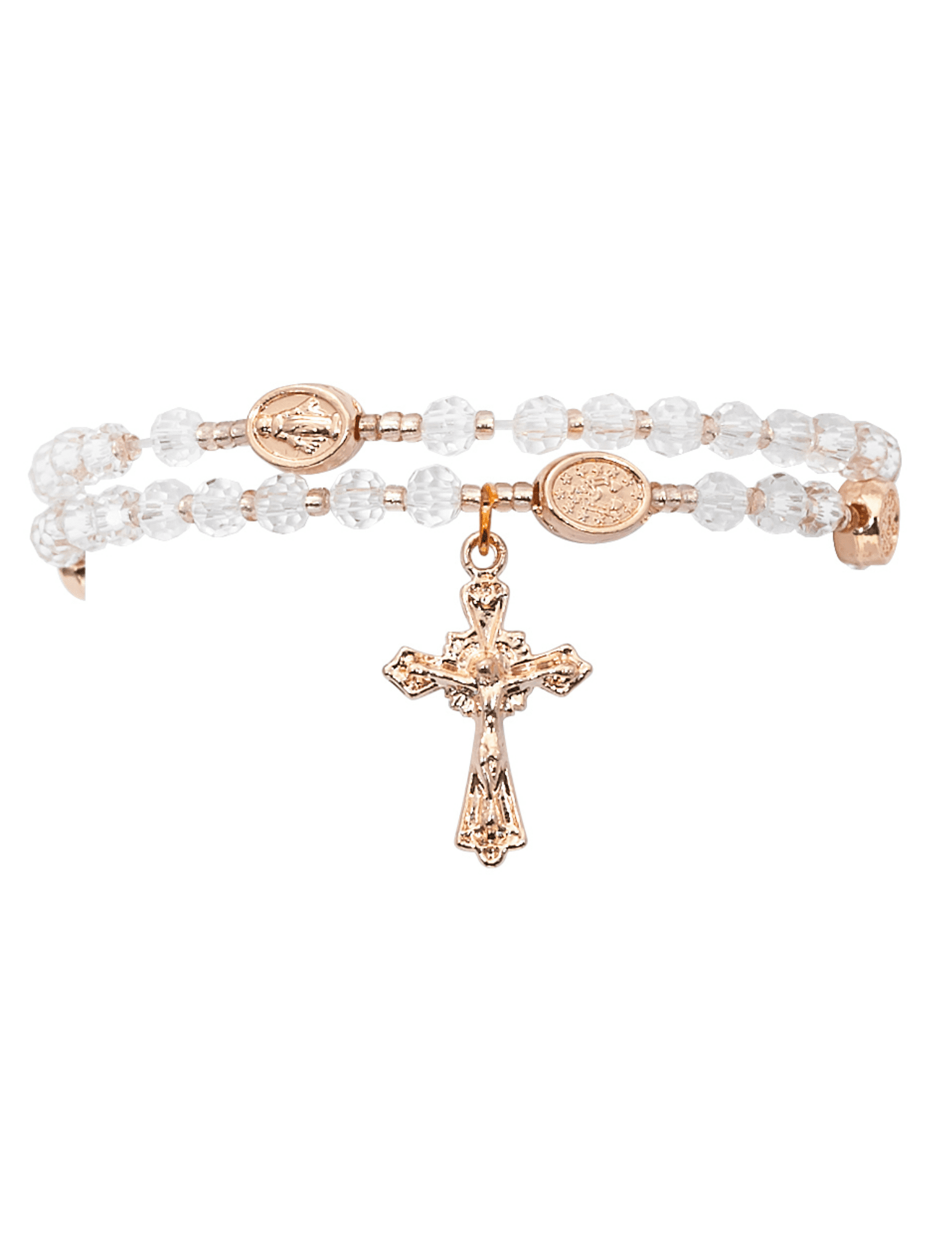 Findings,etc. - The prayer of the Rosary is said to be our link to heaven.  Wrap this rosary bracelet around your wrist as a reminder to stop and pray  along the way,