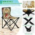 thumbnail image 4 of YAZAOO Camping Chairs Modern Golden Holiday Elegance Pattern Folding chair, 4 of 8