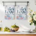 thumbnail image 3 of Coastal Octopus Kitchen Towels Set of 2, Beach Nautical Ocean Coral Seahorse Vintage Absorbent Dish Towels for Kitchen, Microfiber Hand Towel, Quick Drying Tea Towel for Cleaning Dishcloths, 3 of 7