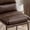 Antique brown + Foam + Wipe Clean + Modern + Set of 2 + Foam + Faux Leather + Metal, variant on Set of 2 Gray Fabric Counter Height Stools with White-Washed Wood Finish, Saddle Seat Design for Kitchen Island, 25.5 Inch Seat Height