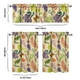 thumbnail image 6 of Kitchen Curtains 36 Inch Short - 3 Panel Set, Vintage Floral Butterfly Bee Botanical Print, Rod Pocket Window Curtain for Farmhouse, Modern Rustic, Spring Summer Decor, Easy Wash, 6 of 6