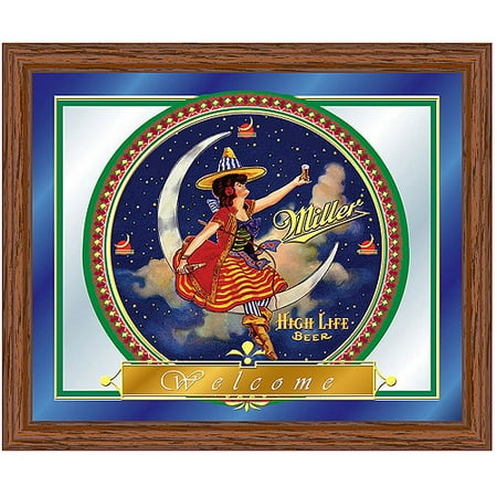 Miller High Life Girl in the Moon Mirror