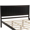 thumbnail image 4 of JERFIT Bed Frame with Headboard Wood Slat Support No Box Spring Needed Queen Espresso(OLD, 4 of 8