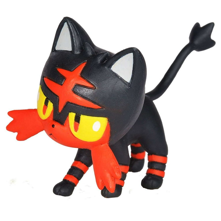 Pok mon Series 1 Battle Figure Rowlet Litten Mini Figure 2 Pack