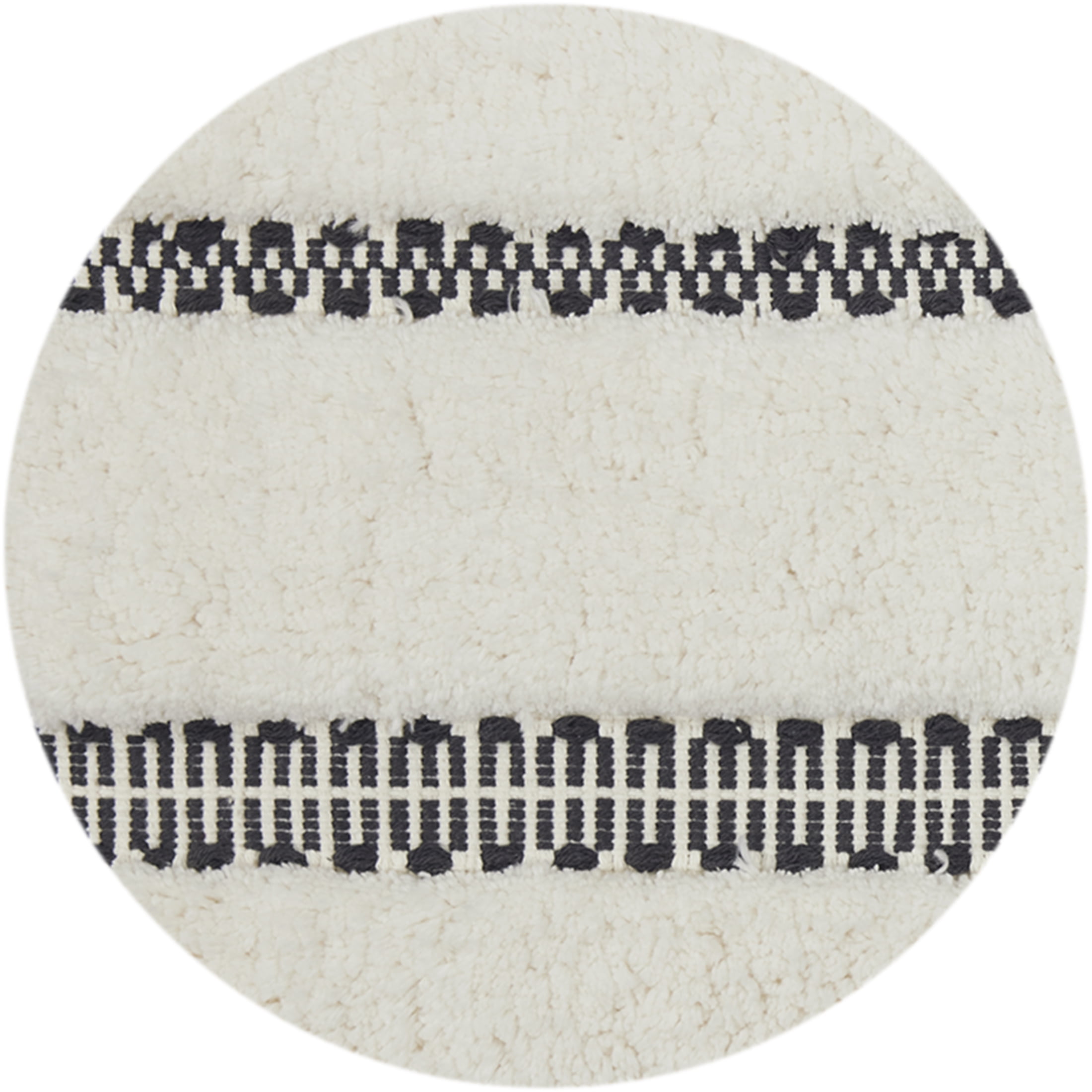 Better Homes & Gardens Atlas Stripe Bath Runner Rug, Grey Shadow & Vanilla Dream, 24" x 60"