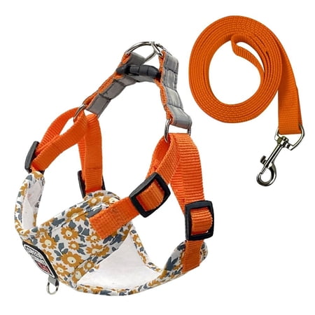 Pet Supplies Reflective Dog Harness Adjustable Dog Chest Vest Dog Chest Strap Pet Dog Harness Training Protective ORANGE M