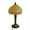Beige, variant on YAMB Stained Glass Art Table Lamp, 14.2x7.9 inches Colorful Glass Bedside Lamp, Socket Powered Eye-Caring Soft Light Ambient Night Light, Home Ornament for Bedroom Desk Coffee Table Decor, Blue