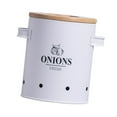 thumbnail image 4 of TISHITA Kitchen Storage Canister Onion Storage Bin Organizer Vintage Vegetables Storage Bin Farmhouse Container for Countertop Pantry M, 4 of 8