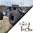 thumbnail image 3 of Baohd 2pieces Aluminum Alloy Steering Hub Carrier For AXIAL 1/10 ROCK RACER 90026 RC Part Upgrade Part Hop-ups AX31001 Black, 3 of 6