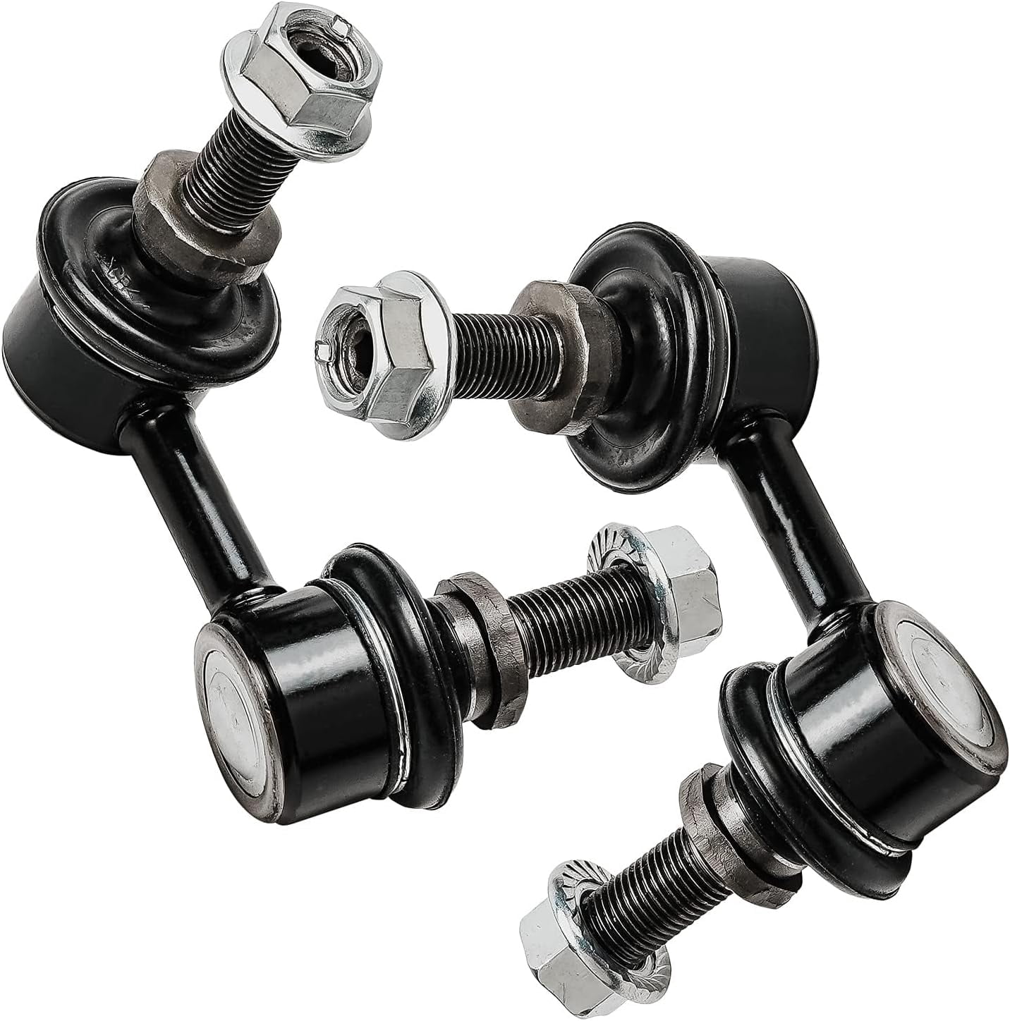 Detroit Axle - 12pc Front End Kit for 2005-2015 Nissan Frontier Xterra 2005-2012 Pathfinder, 4 Upper Lower Control Arms with Ball Joints 4 Outer Inner Tie Rod Ends 2 Boots 2 Sway Bars Replacement