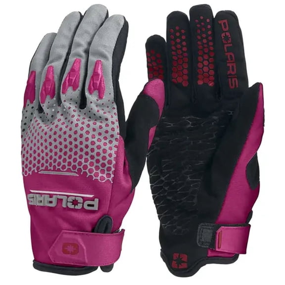 Polaris Youth Throttle Gloves, Pink/Gray | 2865390