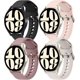 thumbnail image 1 of Yanonmyfd 4 PACK Correas de silicona suave 20mm para Galaxy Watch 6 (40/44mm) & Watch 6 Classic (43/47mm) - Deportivas para Hombres y Mujeres, 1 of 10