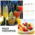 thumbnail image 3 of 100pcs Toothpick Bow Decorative Toothpicks For Appetizers Fancy Toothpicks Appetizer Cups For Parties Decorative Toothpicks Skewers, 3 of 8