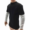 thumbnail image 3 of Tholdsy Camiseta de manga larga, colorida, liviana, apariencia exquisita, ocasiones amplias, ropa de empalme para modelo 1/6, ropa para hombres, negro Type3 NO3 Tholdsy FN001406-02, 3 of 6