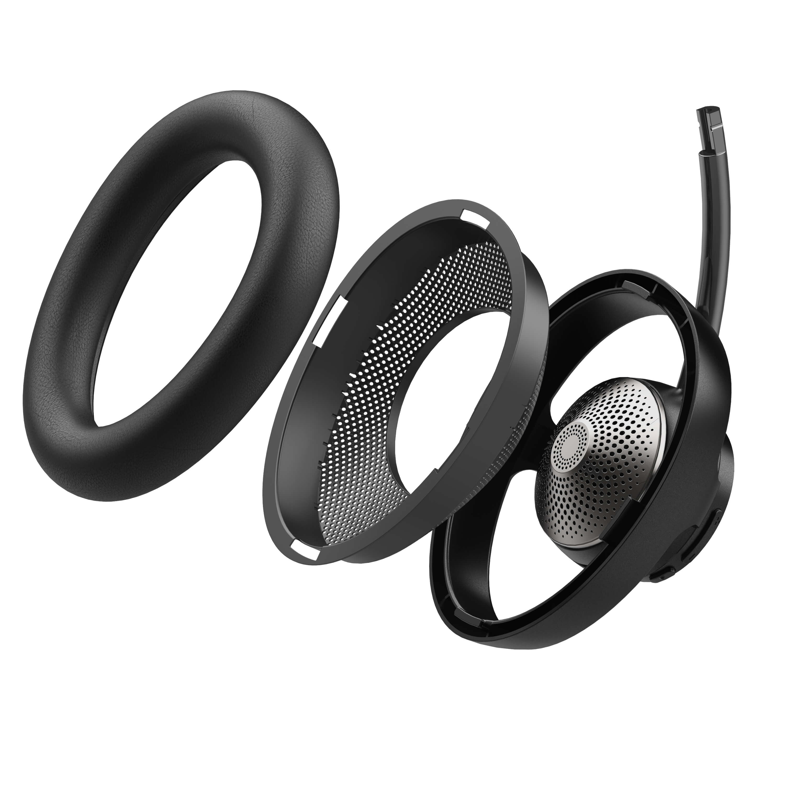JLab JBuds Open Wireless Headphones, Cloud Foam Comfort, 24Hr Battery, Open-Ear, Black