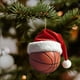 thumbnail image 4 of Decoraciones navideñas, adornos navideños, regalos navideños. Exquisitos adornos colgantes de acrílico con forma de balón de baloncesto navideño. Decoración plana para el hogar. Colgantes de acrílico., 4 of 7