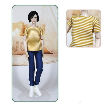 

Cotton for 1/6 Doll BJDDDSD10 30cm Male Doll Doll Clothes Male Clothes Kids DIY Toys Fashion Men T-Shirt 5