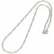 thumbnail image 1 of 10 collares de cadena Figaro de 17,91 pulgadas de acero inoxidable 304, eslabones de 5 mm de ancho y longitud ajustable, color acero inoxidable para hombres y mujeres., 1 of 3