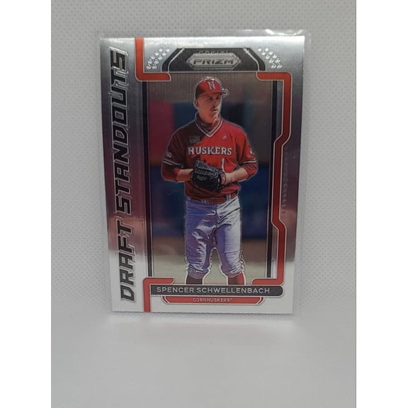 2021 Panini Prizm Draft Picks Spencer Schwellenbach #DS-SS Draft Standouts Nebraska Cornhuskers Baseball Card