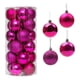 thumbnail image 4 of 24 adornos navideños colgantes para árbol de Navidad, bolas irrompibles de 6 cm. Rosado, 4 of 9