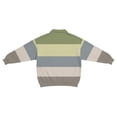thumbnail image 3 of Xdegoge Men's Color Block Long Sleeve Shirt Ribbed Texture Button-Up Top Casual Striped Pullover Soft Classic Summer Lightweight Shirts, 3 of 5