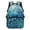 Blue Peacock Print, variant on Cute Mermaid Print Kids Backpack for Ages 6-14 Large Capacity Breathable Adjustable Padded Straps 17 Inch Elementary Middle School Bookbag for Boys Girls Back to School