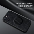thumbnail image 3 of for iPhone 13 Premium PU Leather + TPU Back Case, Magsafe Anti-Scratch Lightweight Ultra Slim Shockproof Protective Anti-Fall Business Phone Case for iPhone 13, Black, 3 of 9