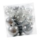 thumbnail image 2 of 34 piezas de bolas de Navidad, adornos de bolas de Navidad, decoración de de Navidad, adornos navideños versátiles para fiesta, aniversario, Plata, 2 of 8