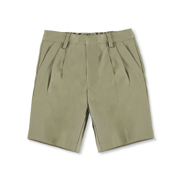 Universal Little Unisex' Basic Pleated Shorts (Sizes 2 - 7) - khaki, 5 (Little Girls)