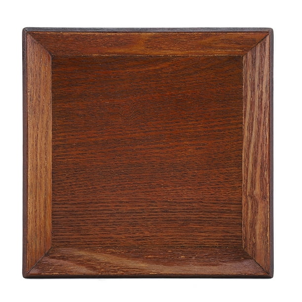 Plato de madera, 1 pieza Bandeja cuadrada de madera para aperitivos de sushi Plato cuadrado para sushi Salida de alta intensidad