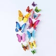 thumbnail image 3 of Pegatinas de mariposa tridimensionales de simulación de una sola capa Fondo creativo para el hogar Pegatinas de mariposa Decoración de pared para habitación de niños Pegatinas de pared 3d, 3 of 6