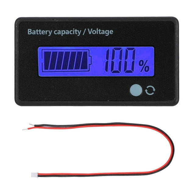 LCD Battery Display, Double Buttons Battery Capacity Indicator, Accurately For Lithium Iron Battery For Lithium Battery For -acid Battery