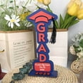 thumbnail image 3 of Graduation Season Wooden Tabletop Ornament Natural Wood Material Exquisite Durable Multi-Purpose Design Bookcase Photo Display Good Wishes Commemorative Graduation Gift for Students Decoration, 3 of 8